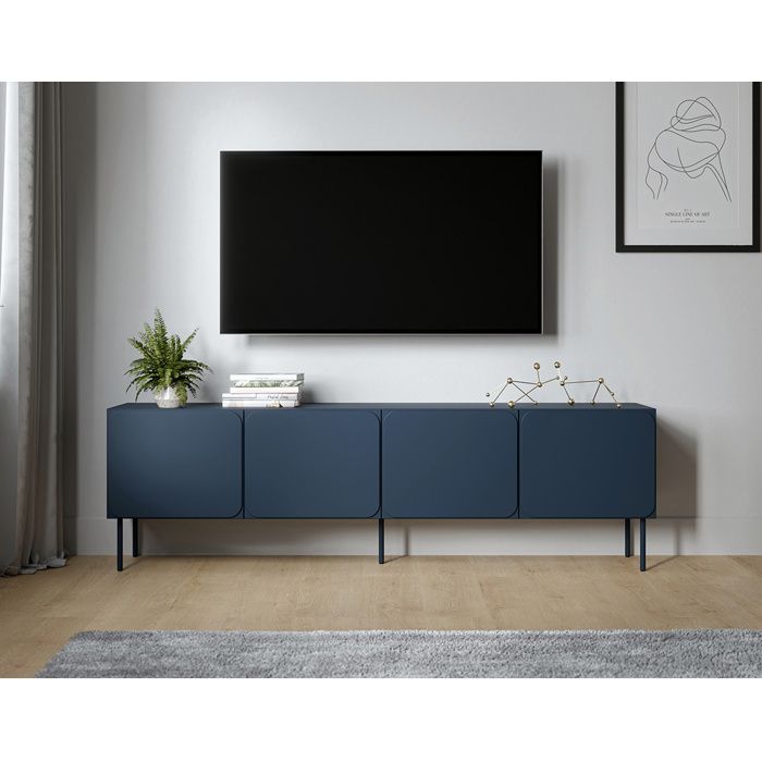 Elvis - meuble tv 200 cm - 4 portes - Bleu Elvis - meuble tv 200 cm - 4 portes - Bleu