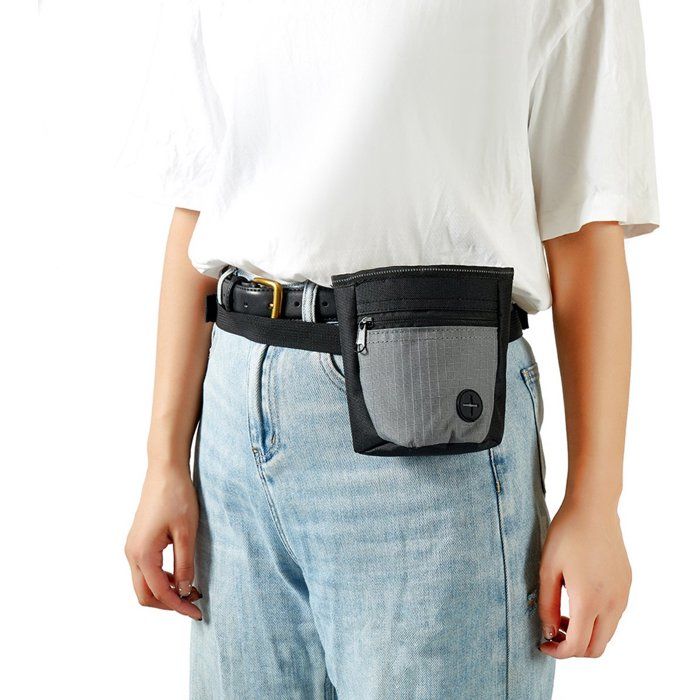 Pochette à friandises pour chien - DEMA - Fermeture magnétique - Distributeur de sacs intégré - Ceinture ajustable