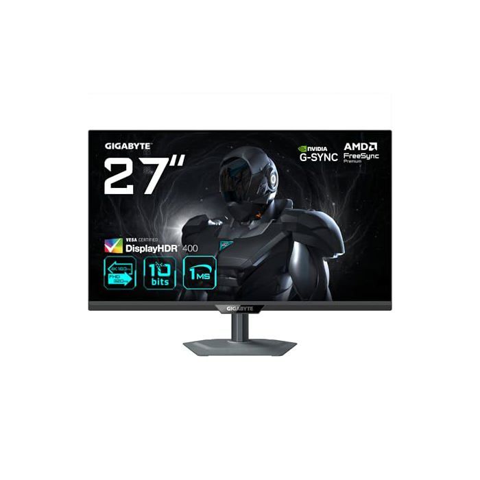 Moniteur de jeu - GIGABYTE - G27U - 27 pouces 4K UHD - Dual Mode 4K160/FHD320 - 1 ms SuperSpeed IPS