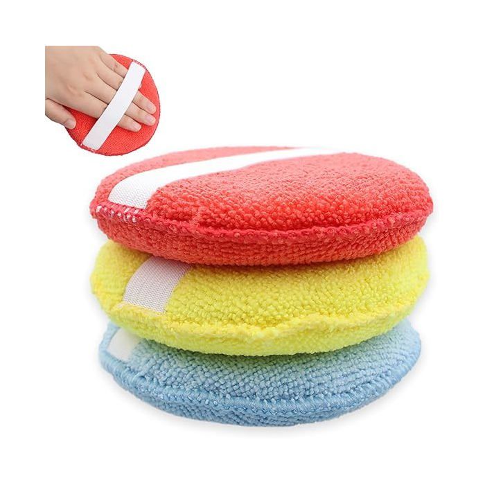 3 Pièces éponge Voiture éponge de Polissage Tampon Polissage Tampon Applieur Voiture Eponge Polissage Voiture P EPONGE DE POLISSAGE