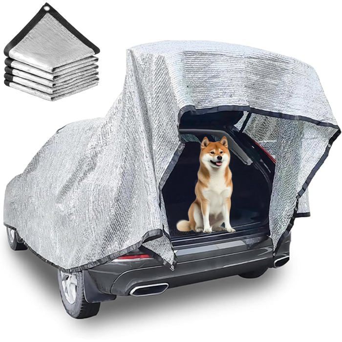 Filet Dombrage Aluminet Voiture Tissus Reflechissant Soleil 85% Filet Dombrage en Aluminium avec œillets Filet dombrage de
