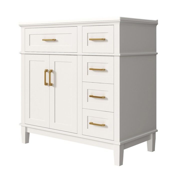 Meuble Vasque Salle de Bain Blanc Laqué 90x46x87cm tiroirs amortis vasque céramique pieds bois & poignée dorée Meuble Vasque Salle de Bain Blanc Laqué 90x46x87cm tiroirs amortis vasque céramique pieds bois & poignée dorée