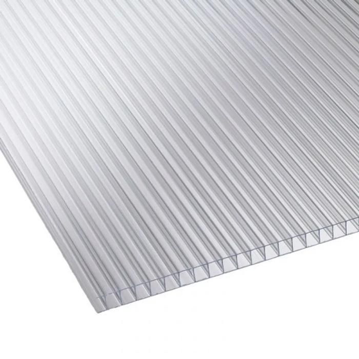 Lot de 5 plaques en polycarbonate alvéolaire 10 mm – 210 x 600 cm transparent