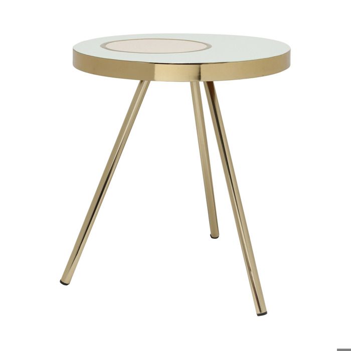 Table basse Morrison en métal menthe et or - Réf. VK8053404757928