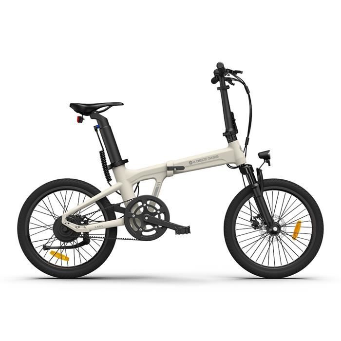 Vélo Électrique -ADO Air 20S-VTT Ville E-Bike 20Pouce -transmission par courroie-amortisseur - assisté autonomie 100KM(Noir)