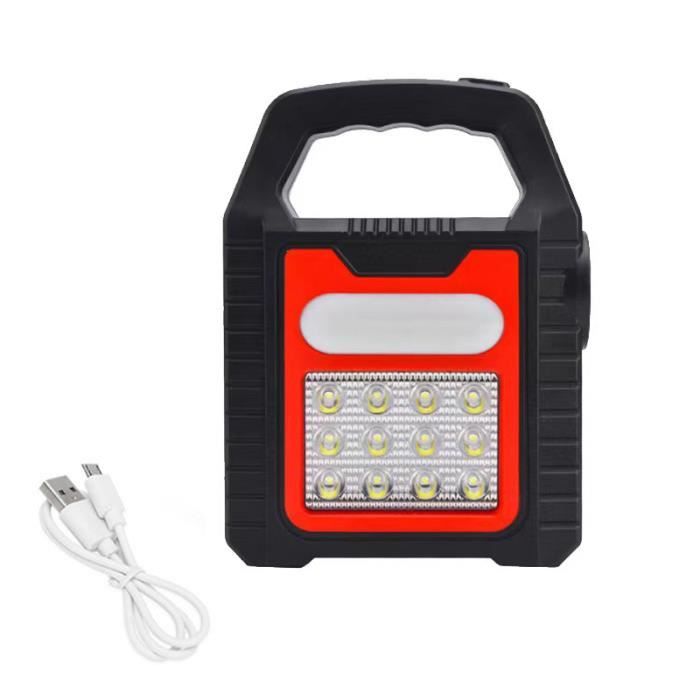 Couleur USB rotative solaire télescopique Lanterne de camping