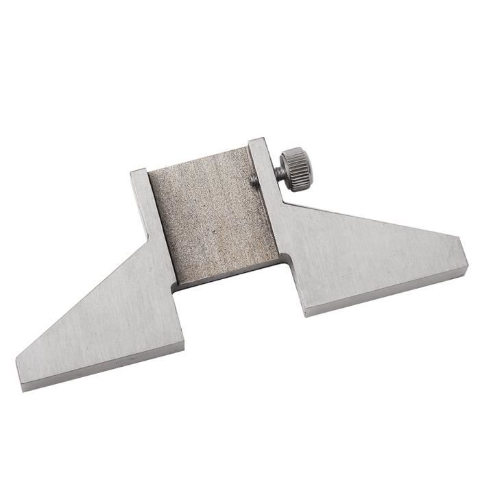 Base De Jauge De Profondeur En Acier Inoxydable 63x17 Mm Avec Tiges Extension - Outil Mesure Précis