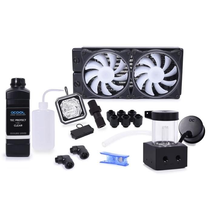 Système de refroidissement liquide - Alphacool - Core Storm 240 mm XT45 - Noir - LGA1150 - Aluminium avec cuivre