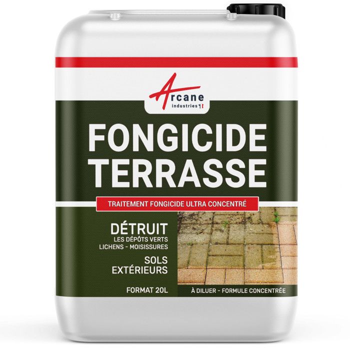 Traitement SCALP Anti-M 3100 – Fongicide + Hydrofuge 2 En 1, Bidon De 20 L Pour Toitures Et Façades