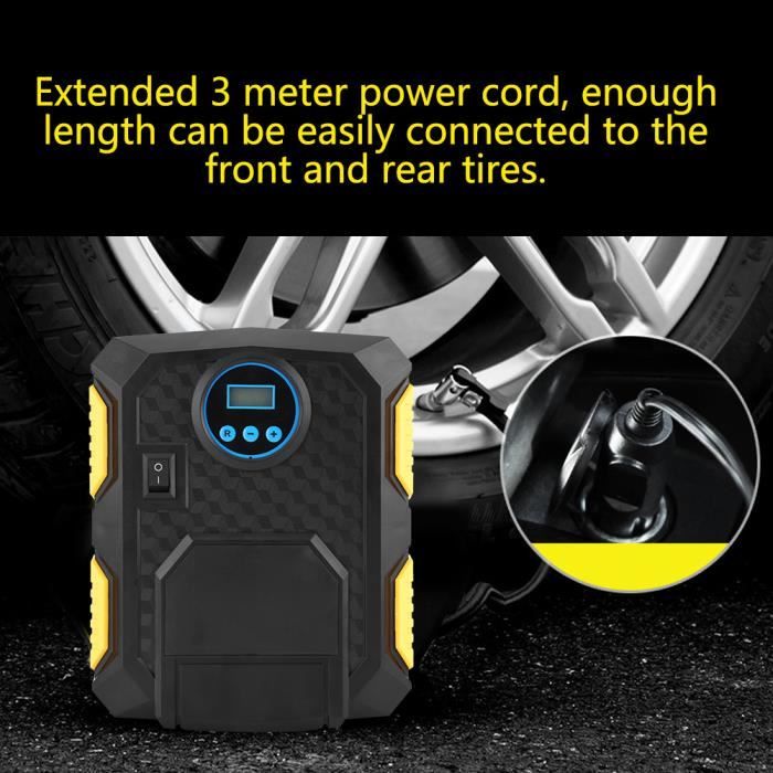 Compresseur D'air Portable H4, 150 PSI, Batterie 4000 MAh, 12V, Gonfleur Voiture Avec LCD