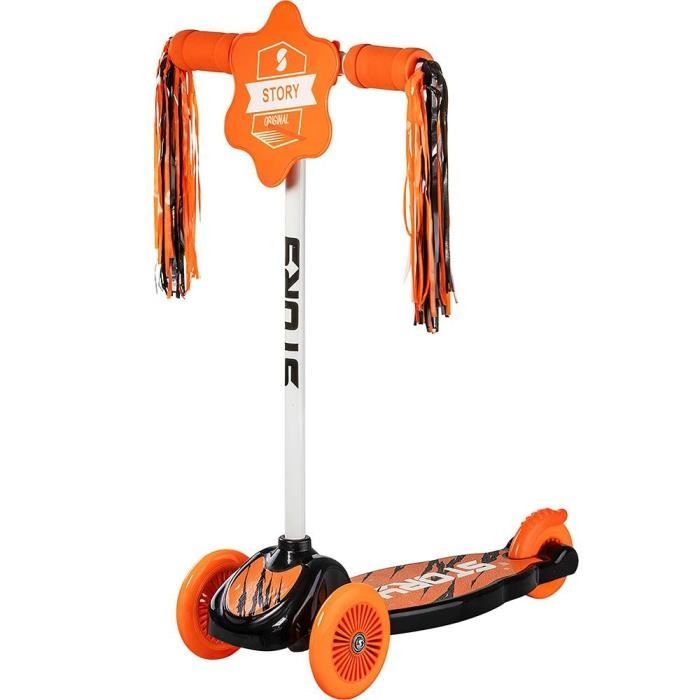 Trottinette Freerider Mountain Buggy - Noir/Orange | Attachable à Poussette Ou Utilisation Libre | Pour Enfant à Partir De 3 Ans
