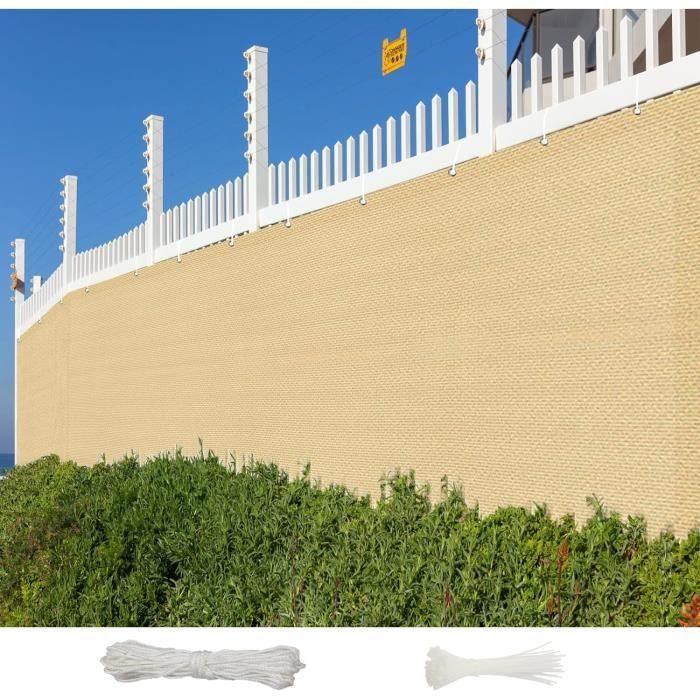 Brise-Vue Balcon 0.8x5.5m Bleu - Écran Jardin Protection Intimité Polyester Cache Vue Extérieur