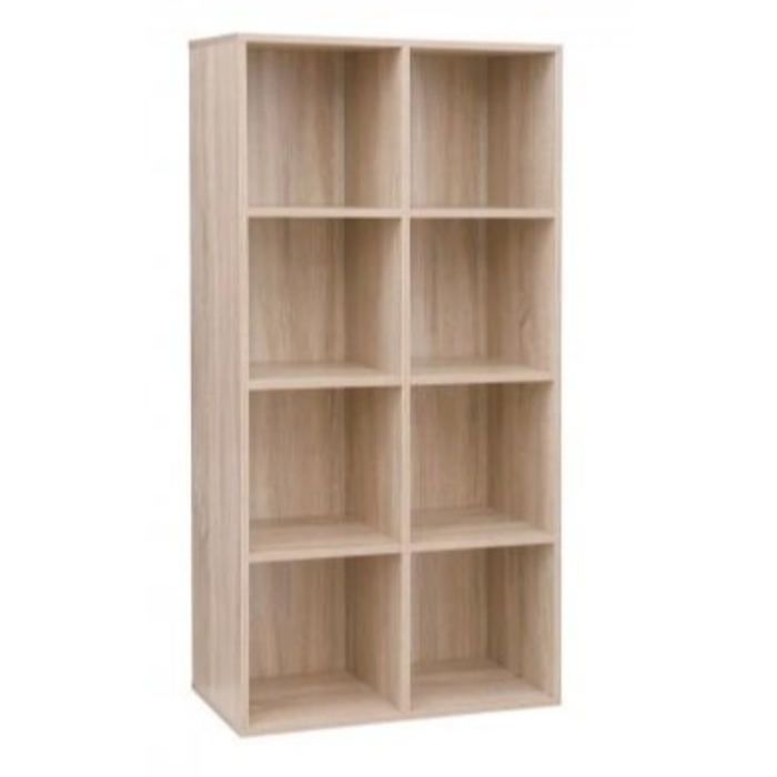 Étagère de Rangement 9 Cubes Bibliothèque en Bois Armoire de Rangement