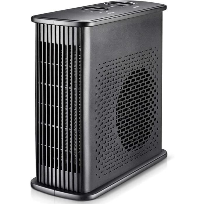 Chauffage Electrique,1200W 2 Modes De Chauffage à Air Chaud Avec Système De Protection Contre La Surchauffe Et Le Renversement