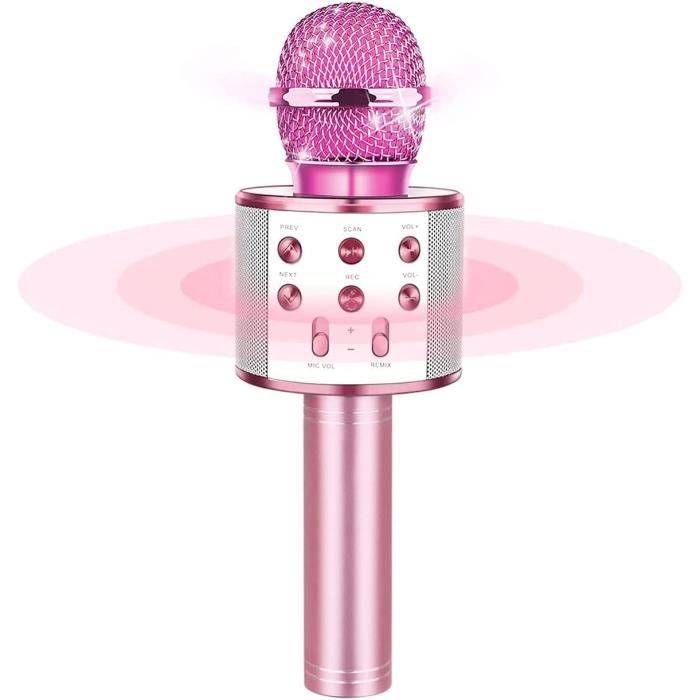 Machine de karaoké pour enfants,avec 2 microphones sans fil et lumières  LED,cadeaux d'anniversaire pour filles et garçons - Cdiscount Jeux - Jouets