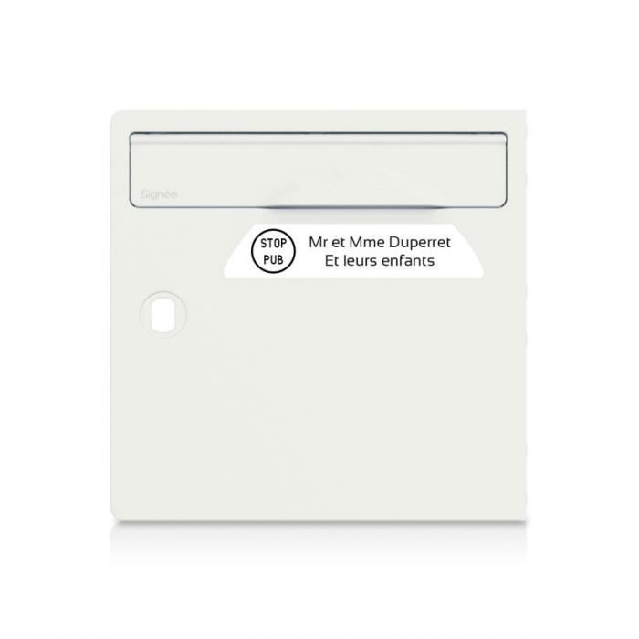 Plaque STOP PUB Jaune Pour Boîte Aux Lettres – Résiste Aux Intempéries
