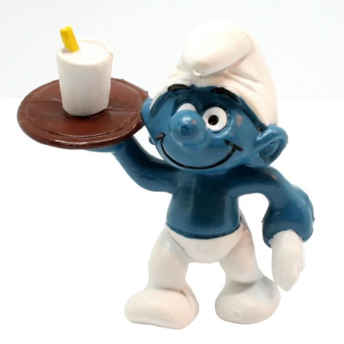 Figurine Schleich® Les Schtroumpfs Le Schtroumpf Serveur - Bleu - Jeux - Jouets