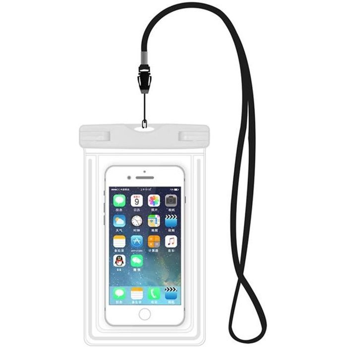 Pochette Etanche Tactile pour IPHONE 6S Plus Smartphone Eau Plage IPX8  Waterproof Coque (NOIR) - Cdiscount Sport
