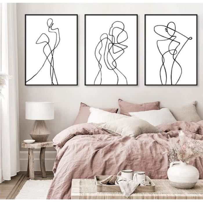 Poster Déco Noir Et Blanc Femme En Cage - Tableau Moderne 40x30cm Par ARTTOR