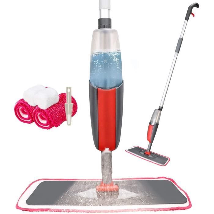 Balai Vaporisateur Microfibre | Lave-Sol Avec Réservoir 410ml | Pour Parquet, Carrelage, Stratifié