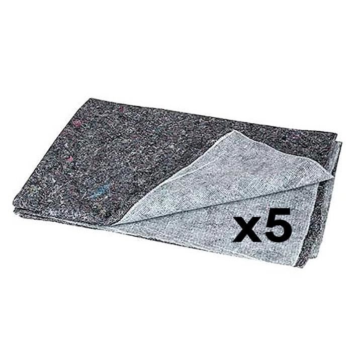 Lot De 10 Couvertures De Déménagement – 200x150 Cm, 300 G/m², Tissu Recyclé, Protection Meubles