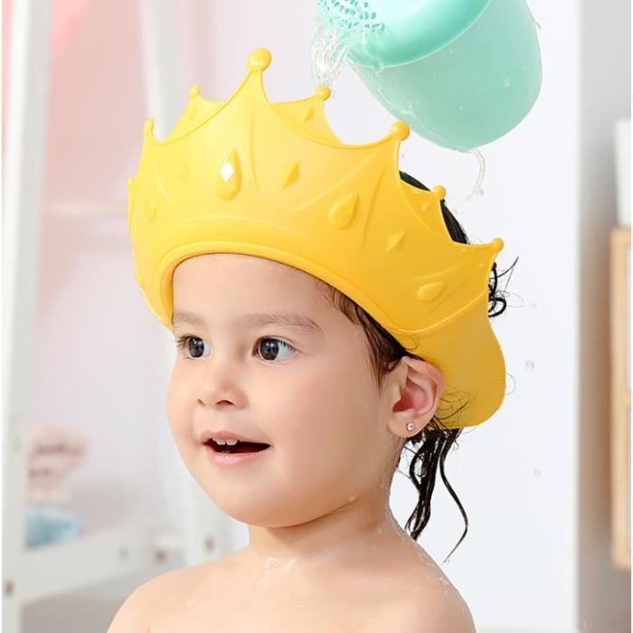 Chapeau de douche pour enfant - - Bonnet de Douche en Silicone - Réglable  Visière de Bain pour Garçon - Cdiscount Puériculture & Eveil bébé