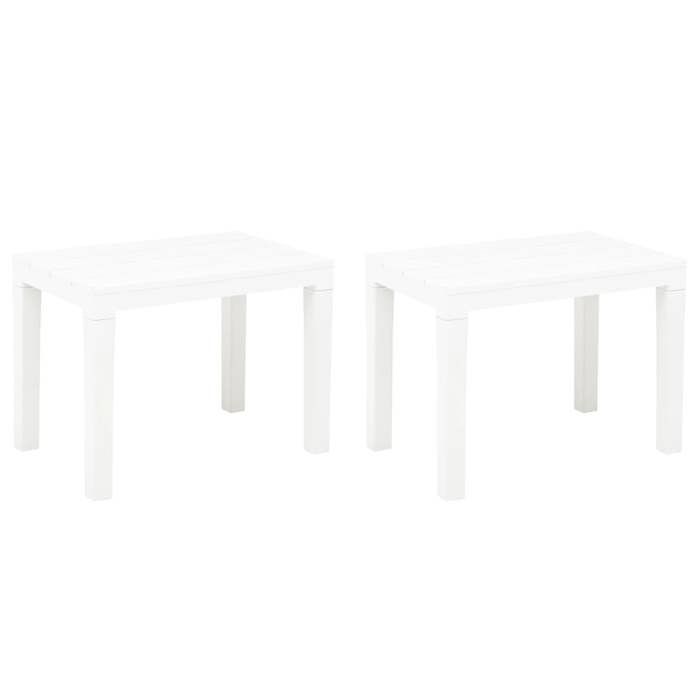 vidaXL Bancs de jardin lot de 2 Plastique - vue 2