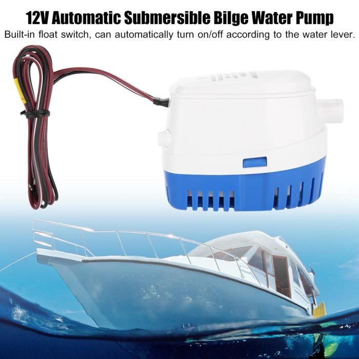 Pompe à eau submersible automatique de cale de bateau de 12V avec le commutateur de flotteur -GAR