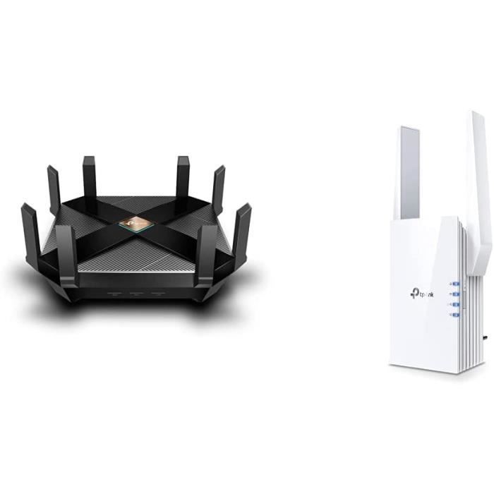 TP-Link Archer AX6000 Routeur WiFi 6-802.11ax, WiFi bi-Bande, Port WAN  2,5G, 8 Ports LAN gigabits & Repeteur WiFi 6 Mesh (RE6 - Cdiscount  Informatique
