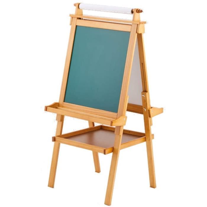 Chevalet Multifonctionnel Pour Enfants Sur Pieds, Amusant Ducatif Apprentissage Chevalet Magntique Avec Double Faces Noir Et Blanc Et Accessoires Complets Et Plateau Pour Plus De 3 Ans 55802047