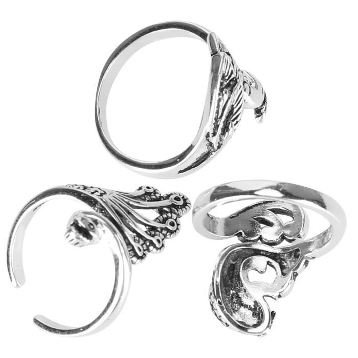Bague crochet et œil Tiffany & Co taille US 6 1/4 argent sterling or 18