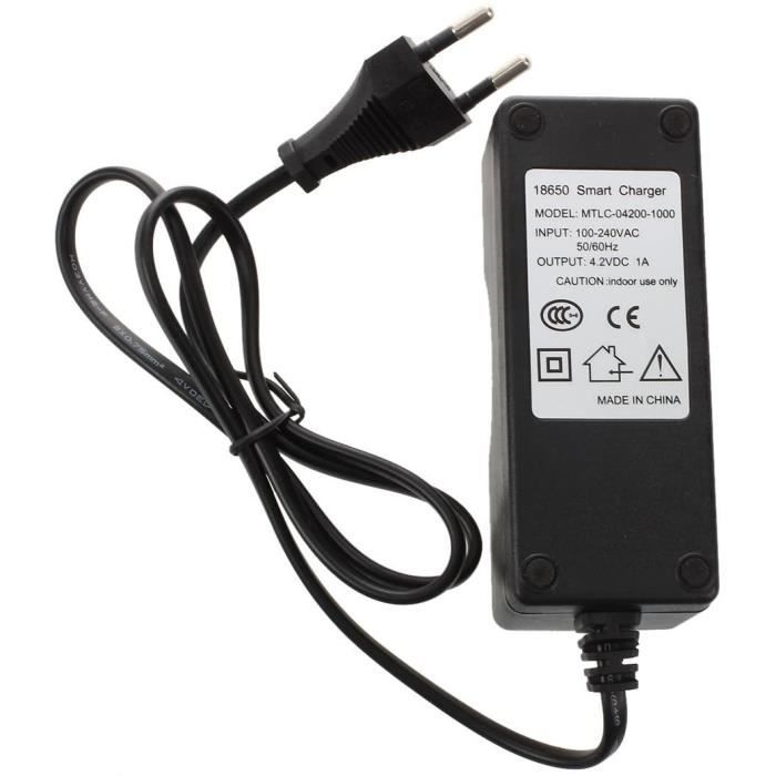 New 18650 3.7V Liion rechargeable Batterie Chargeur CA de l'UE