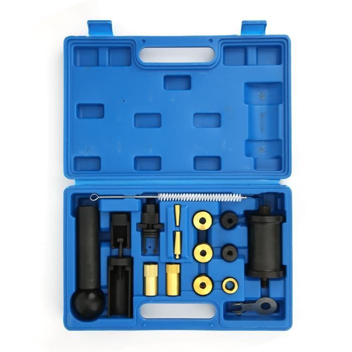 Kit d'extracteur d'injecteur, 18 pièces ensemble d'outils de retrait d'installation d'extracteur d'injecteur adapté pour siège