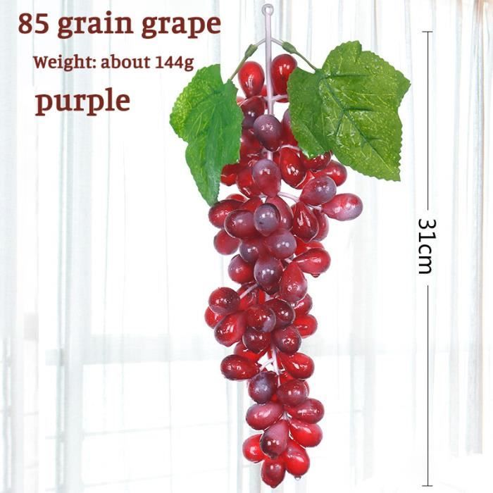 Fausses Grappes De Raisin Artificiel Pour Décoration - Couleurs Violet, Noir, Vert, Longueur ~13 Cm - Pour Mariages, Tables, Centre, Jardin - 13