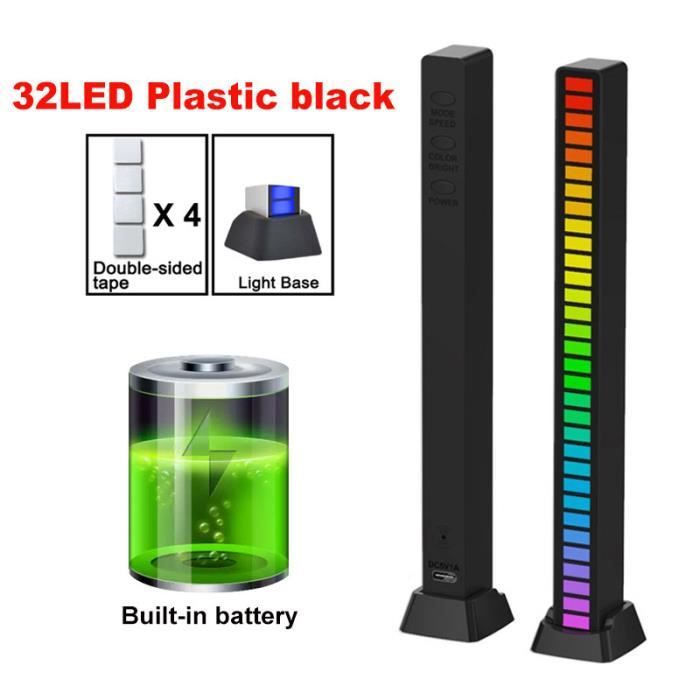 Bande Lumineuse Led Rgb Contrôle Du Son Et De La Musique Capteur De Rythme Lampe D39ambiance