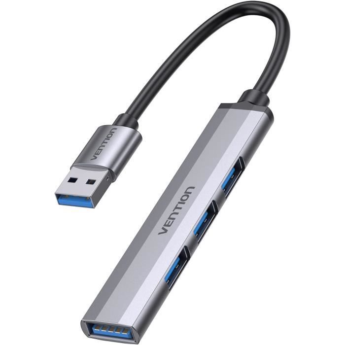 Computer Usb Po Hub Usb 3.0 4 Ports Multi Usb Multiple Pour Pc, Ultra Fin Aluminium Usb ...