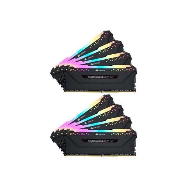 Vente Memoire PC CORSAIR Vengeance RGB PRO DDR4 64 Go: 8 x 8 Go DIMM 288 broches 3600 MHz - PC4-28800 CL18 1.35 V mémoire sans tampon non ECC noir pas cher Vente Memoire PC CORSAIR Vengeance RGB PRO DDR4 64 Go: 8 x 8 Go DIMM 288 broches 3600 MHz - PC4-28800 CL18 1.35 V mémoire sans tampon non ECC noir pas cher