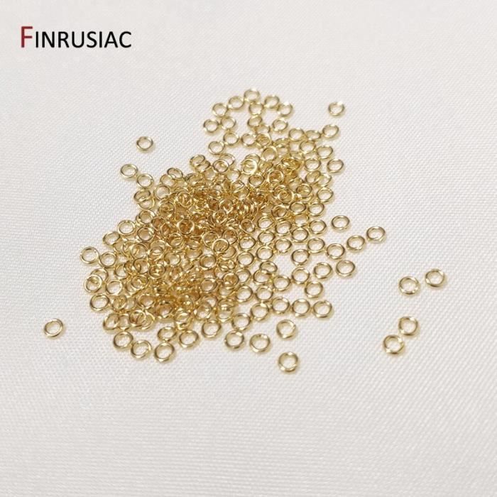 Lot De 1000 Anneaux De Jonction Ouverts En Acier Inoxydable Plaqué Or - Tailles 4/5/6/7/8mm - Pour Fabrication De Bijoux, Bricolage