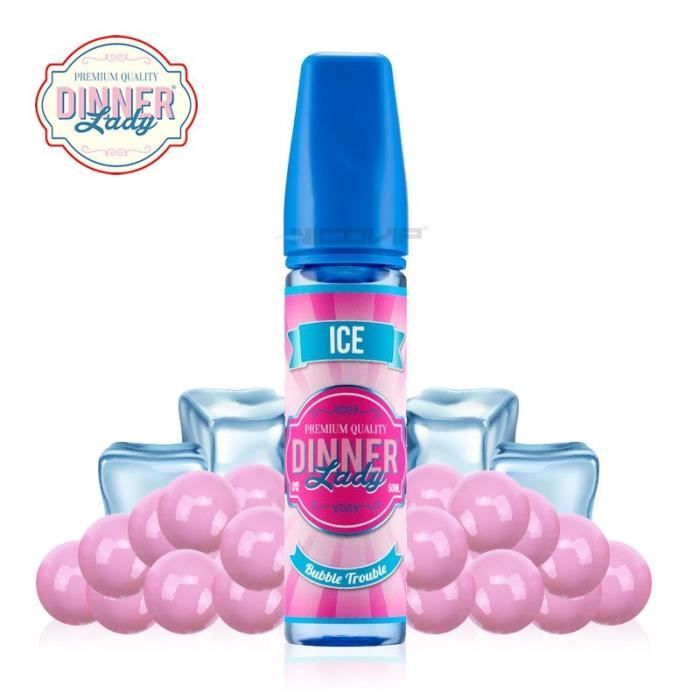 E-liquide Dinner Lady Bubble Trouble Ice 50ml - 3mg - Cdiscount Au quotidien