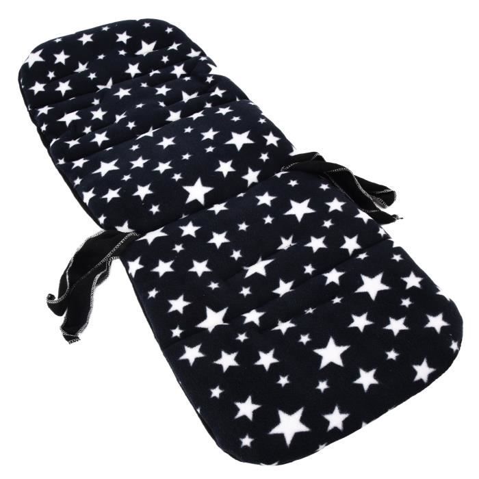 Coussin Universel Doux Pour Poussette Et Siège Auto Bébé – Noir Et Blanc – Tout Saison