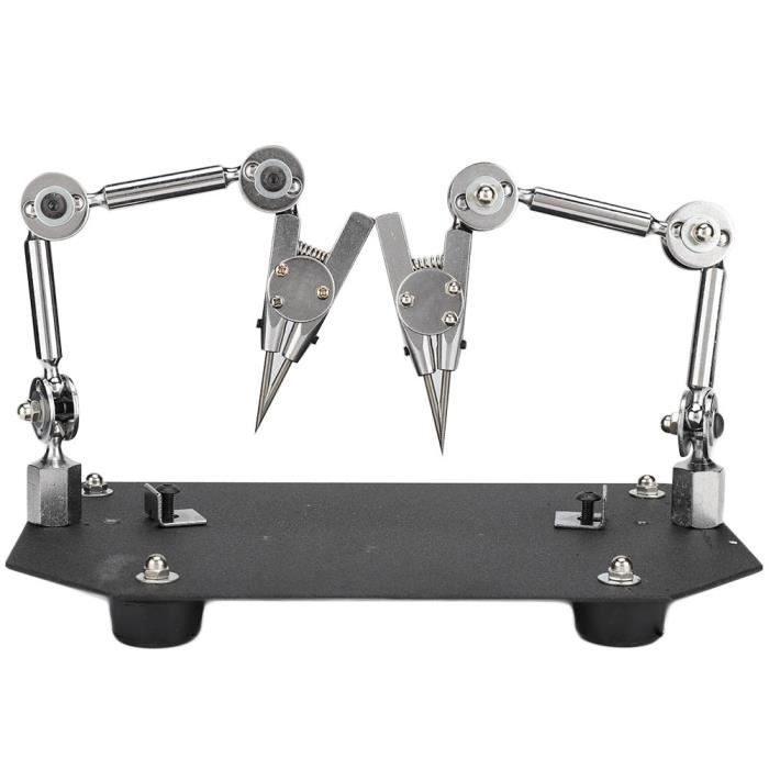 Pince De Soudage Auxiliaire Pour Bijouterie Et électronique - Acier Robuste, Angle Réglable, Troisième Main Pour Bricolage