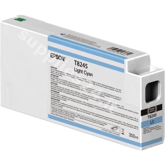 Cartouche dencre EPSON T8245 – 350 ml – Cyan clair – SureColor SC-P6000 SC-P7000 SC-P8000 SC-P9000