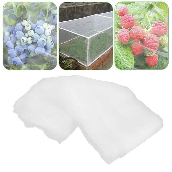 Filet De Protection Anti-insectes Et Anti-oiseaux - 6x2.5m - Maille Fine - Jardin, Serre, Potager