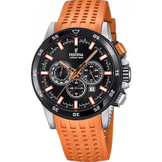 Montre festina sales homme bracelet orange