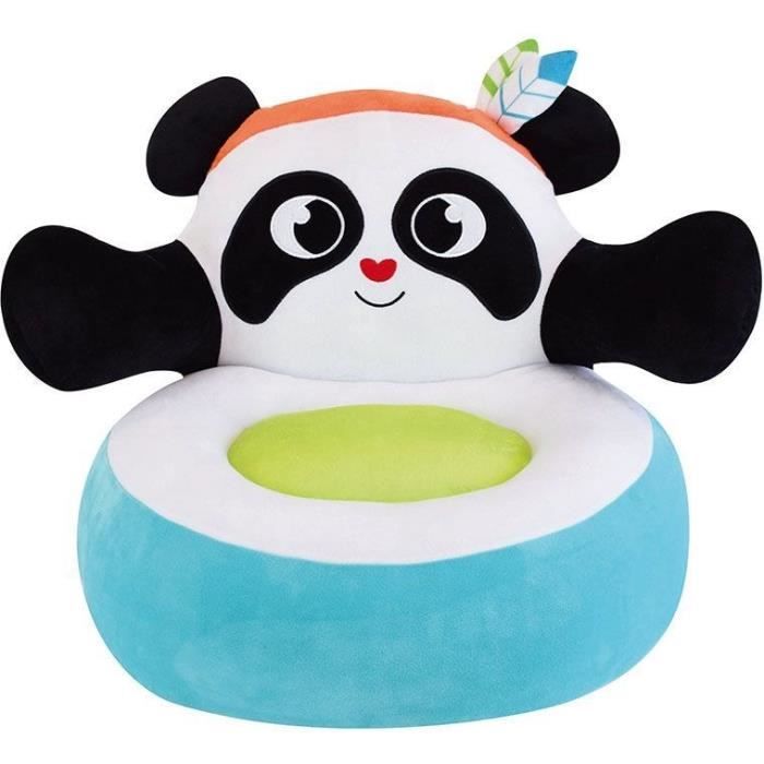 fauteuil peluche - fun house - indian panda - pour enfant - blanc