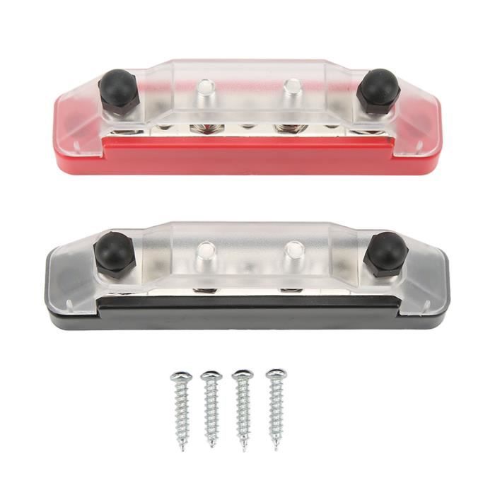 Bloc De Distribution Alimentation 12V-48V DC BusBar 150A - Barres Distribution Énergie Avec Boulons M4 M6