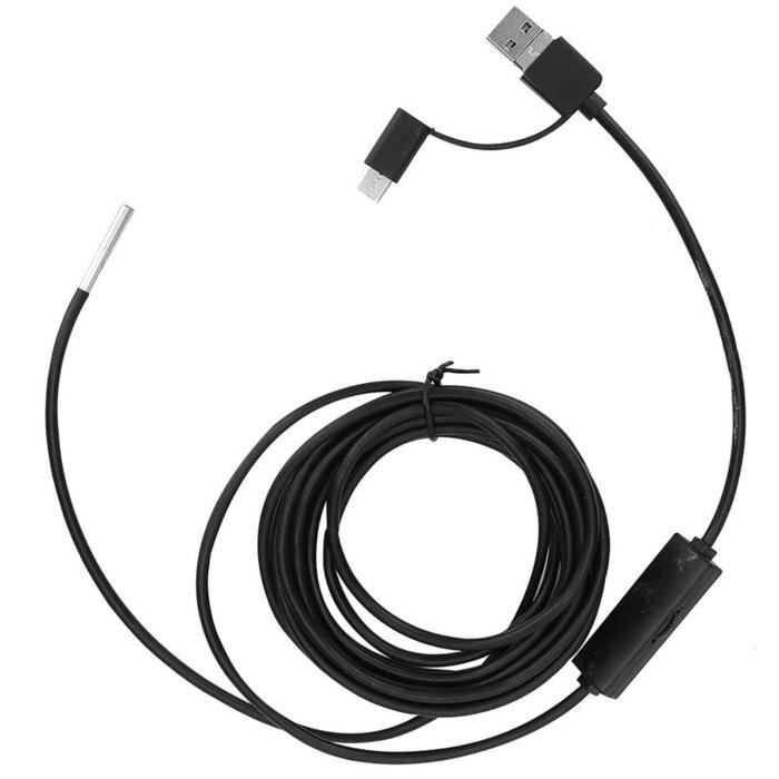 inskam Endoscope industriel avec écran LCD IPS de 4,3 pouces, double et simple objectif de 8 mm