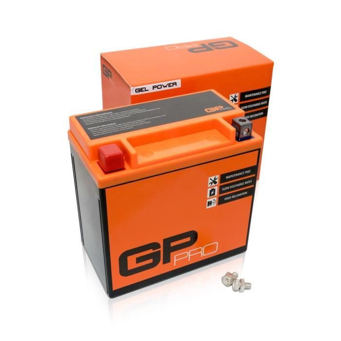 GP-Pro - gel batterie 12V 14Ah GP-Pro (TYP - GTX14-BS - similaire YTX14-BS) (étanche - sans entretien) Réf 25598