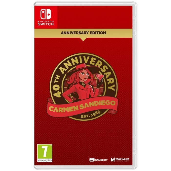 Carmen Sandiego 40th Anniversary Edition Jeu Nintendo Switch