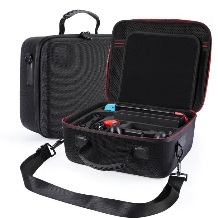 Etui pour Nintendo Switch Pochette avec 18 Emplacement pour Carte de Jeu, Étui de Transport de Voyage à Coque Rigide, Noir - Cdiscount Informatique